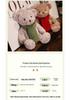 Cute Sitting Pose Teddy Bear Plush Toy with Wool Scarf – Perfect Gift for Girlfriend
