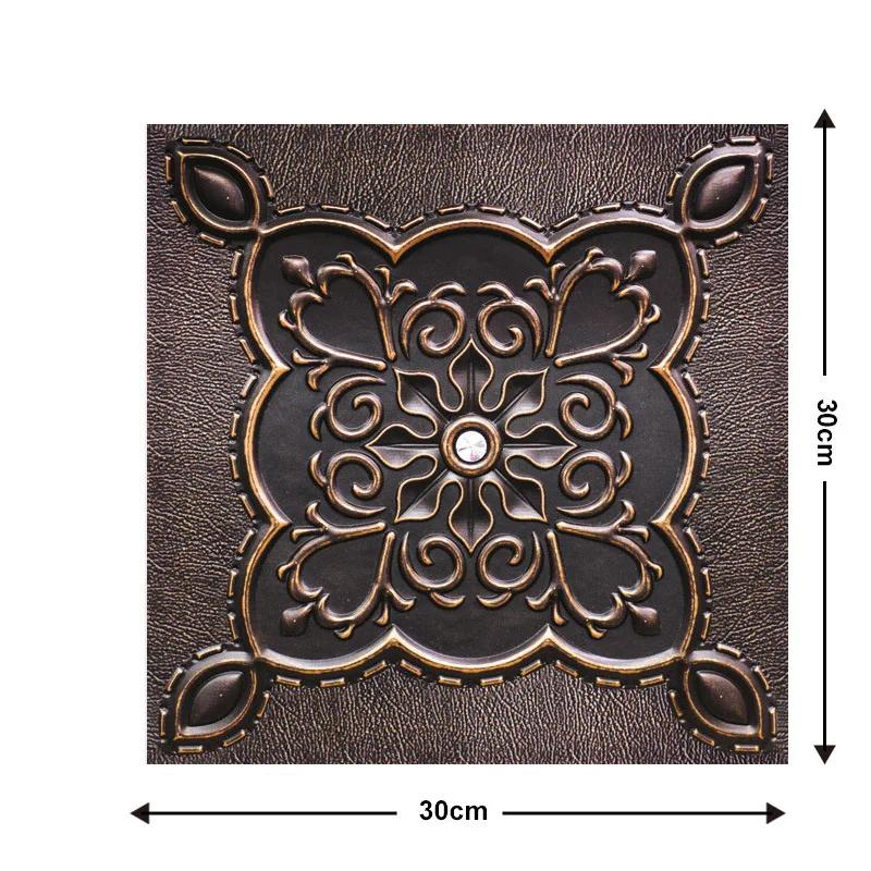 Self Adhesive Tile Wall Sticker - Home Decor 3D PVC Sticker Covers For Kitchen Cupboard Bathroom Waterproof Wallpaper