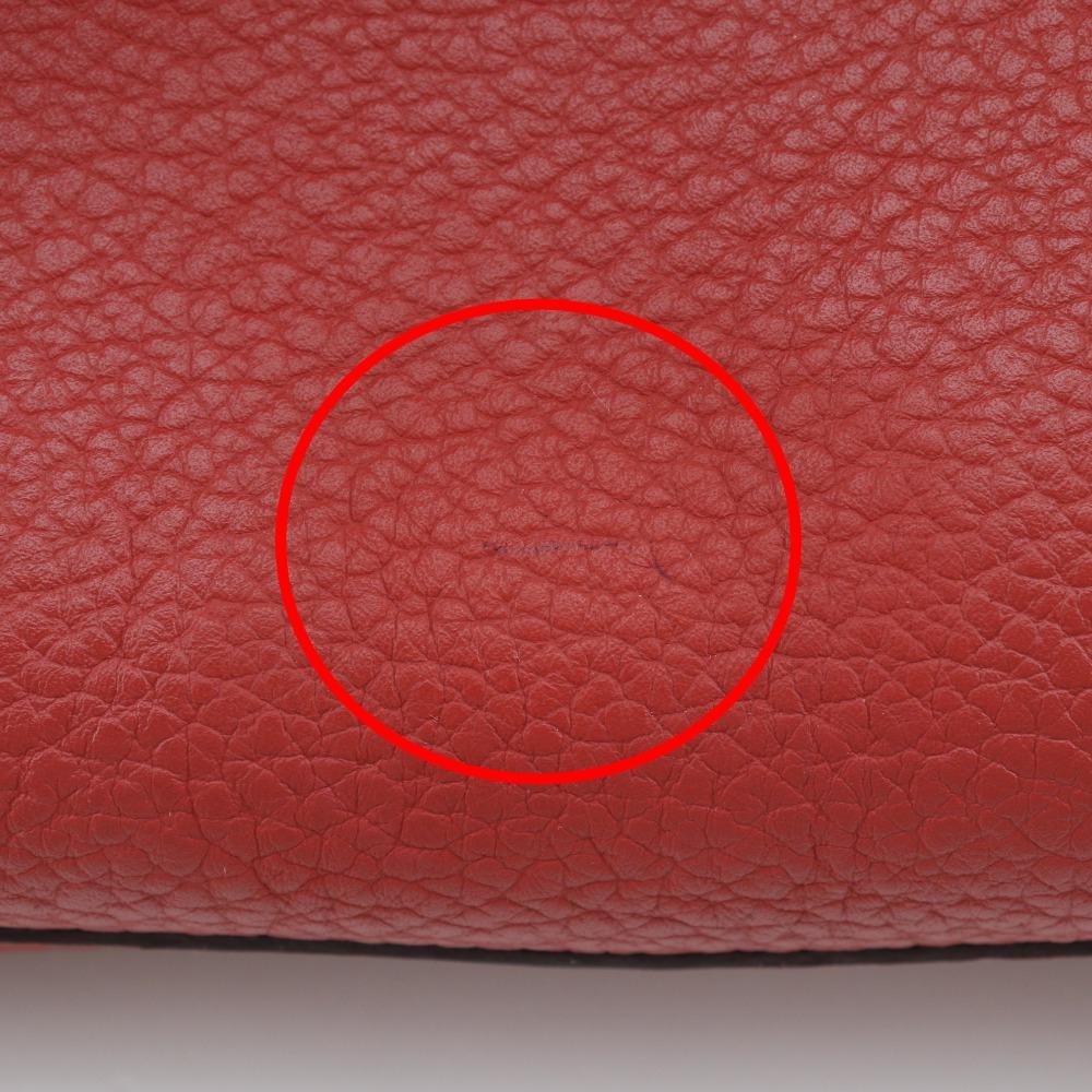 Hermes Garden Party PM Tote Bag Red Negonda Women Used