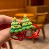 2 PCS Christmas Lovely Cartoon Girls Elastic Hair Bands Hair Accessories Children Hair Ties Baby Headwear
