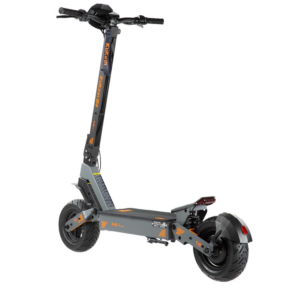 Electric Scooter Kukirin 11" 2000W Motor Adult Electric Scooter 60V 20AH Max Range 75Km Load 120Kg Black G4