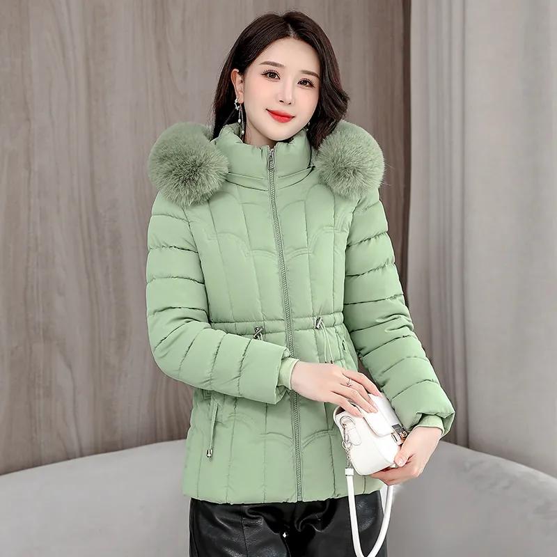 

Women Winter Warm Jacket Parkas Ladies Short Padded Overcoat Hooded Overwear Tops XL