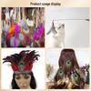 Plumes à Pois Naturelles pour Accessoires de Bâtonnet Jouet pour Chat DIY - 50 pcs.