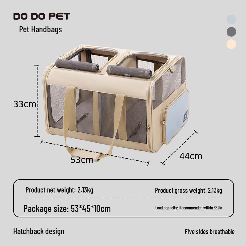 DODOPET Expandable Portable Pet Carrier for Cats & Large Dogs
