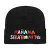European and American winter Manana colorful letter knitted hat European and American wool hat men and women cold hat women