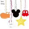 Theme Mouse Cartoon Party Supplies Decoration Red Birthday Party Decor