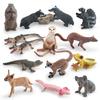 Simulated Forest Animal Groundhog Tree Frog Crocodile Koala Weasel Salamander Skunk Badger Static Ornament