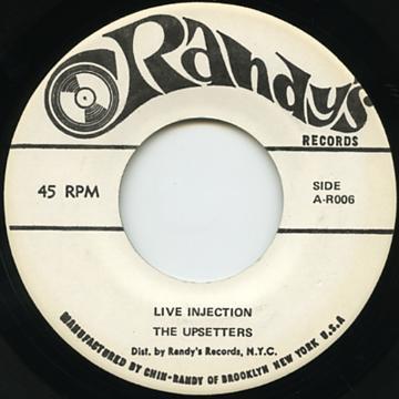 7-Zoll-Schallplatte ERNEST WILSON THE UPSETTERS Live Injection Freedom Train R006 Randys US Reggae Ska Dub Gebraucht