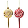 Christmas Tree Decorations Candy Ornaments Pack of 4 Lollipop Hanging Ornaments for Festivals