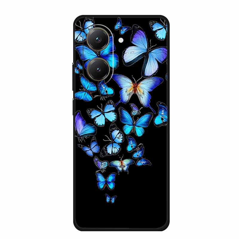 Black Silicone Case For Xiaomi Poco X7 Pro M7 4G Plus Case Cartoon Soft TPU Back Cover For Poco C71 Redmi A5 4G Phone Case C 71