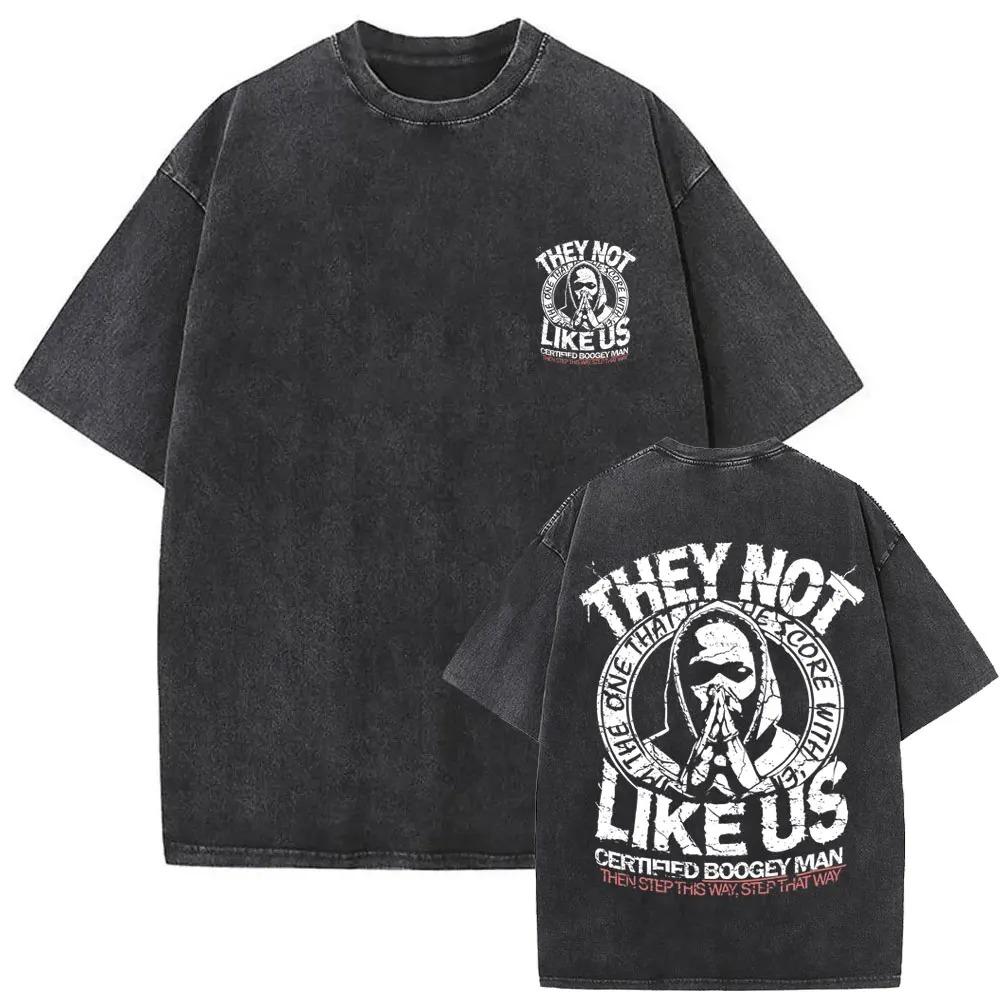 Limited Washed Vintage Rapper Kendrick Lamar DAMN Double Sided Print T-shirt Men Women Hip Hop Fashion Street Oversized T Shirts
