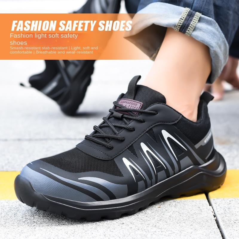 Labor Insurance Shoes Men's Anti-smashing, Anti-piercing, Anti-static Plastic Steel Head, Deodorant and Lightweight Action Shoes
