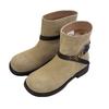 2025 Herbst neue Plateau-Gürtelschnalle Retro Martin Stiefel dicker Absatz Ritterstiefel Damenschuhe Boken Damenschuhe