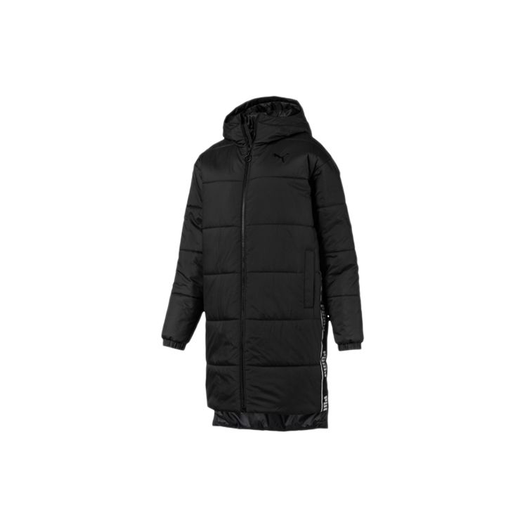

Puma Loose Mid-Length Quilted Cotton Jacket Women outerwear Black 580420-01 M