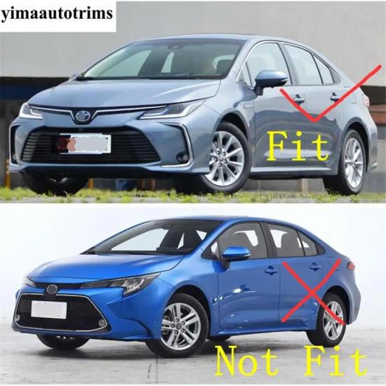 Front Rear Bumper Corner Protector Cover Trim Blue Black Silver Stainless Steel Accessories For Toyota Corolla E210 - 2025