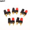 1/5Pcs Banana Plugs Couple Terminals Red Black Connector Amplifier Terminal Binding Post Banana Speaker Plug Jack