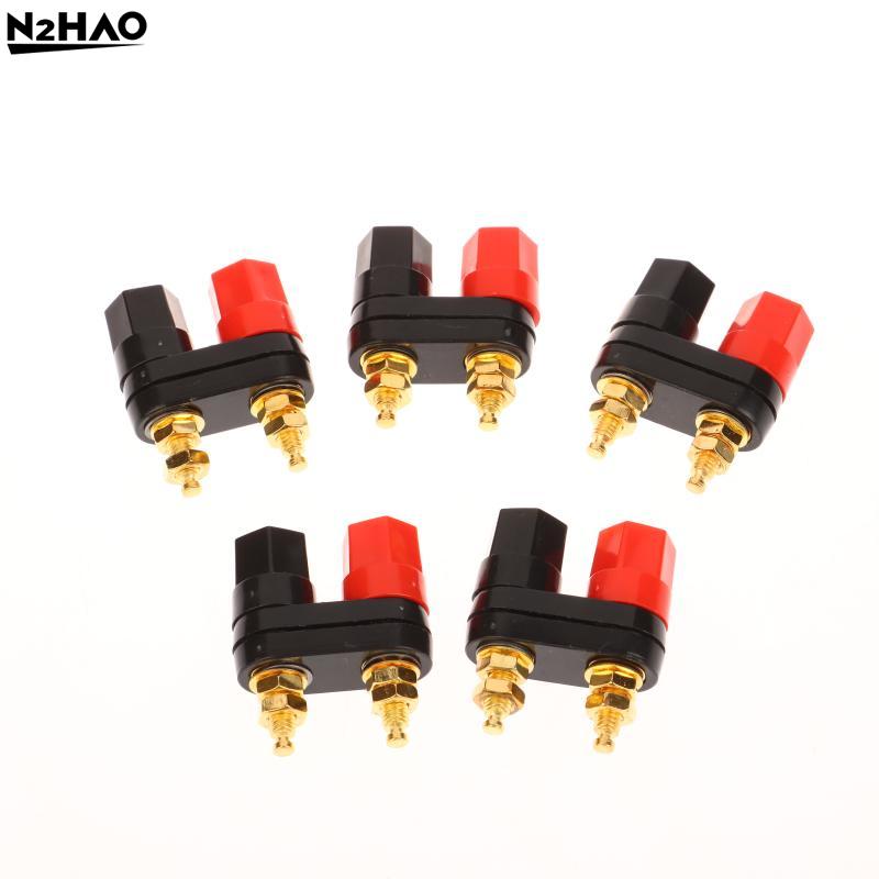 1/5Pcs Banana Plugs Couple Terminals Red Black Connector Amplifier Terminal Binding Post Banana Speaker Plug Jack