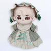 niannyyhouse 20cm Plush Doll Clothes Set (Headband + Dress), Maid Outfit, Cotton Doll Clothes with Cross Letters, Baby Doll Clothes, Dress-Up (Green)