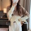 Spring New Design Sense Gradual Change of Color Pullover Sweater Women's Short Thin Sweet Knitted Sweater Top