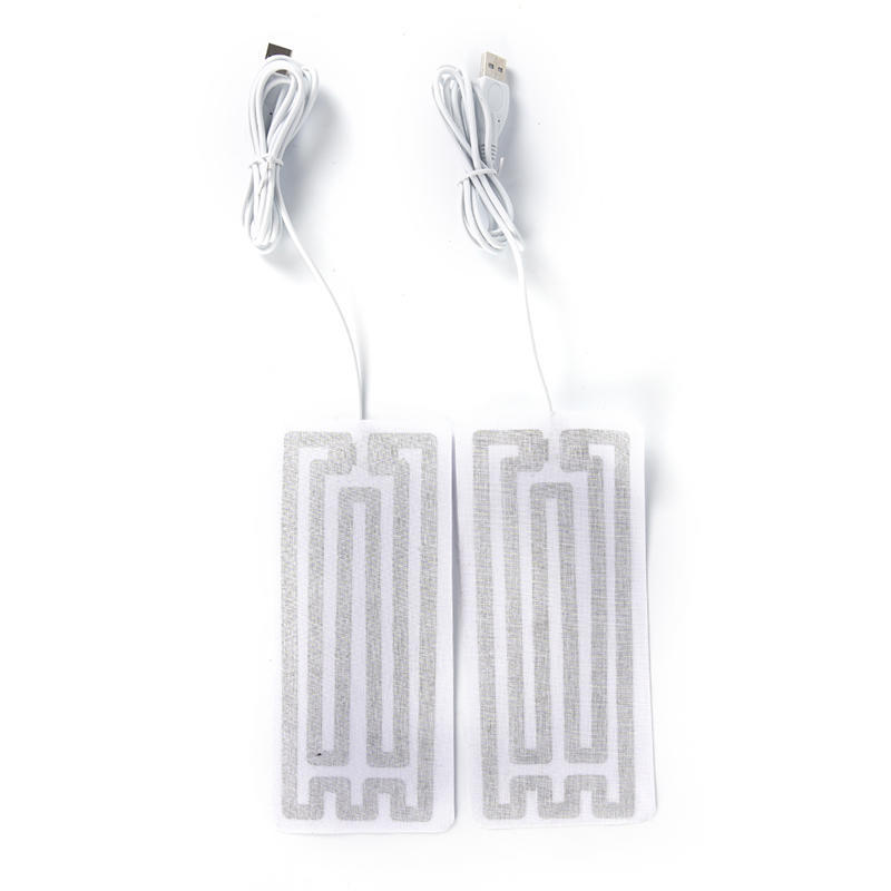 1pair 5V winter warm gloves usb powered heated pads hand warmer 8*18cm pads TB
