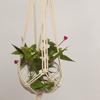 Handgewebte Hanfseilpflanzen Blumentopf Hängekorbhalter Netz Gartendeko