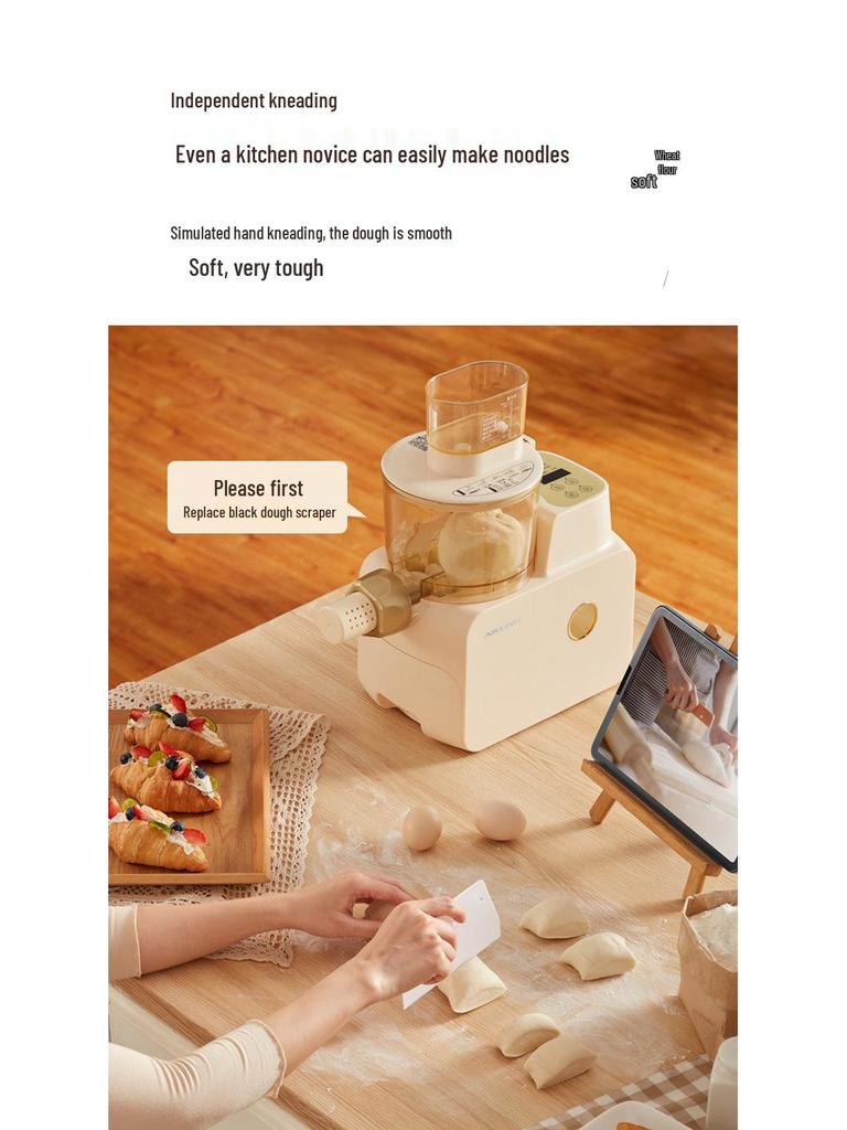 Multifunktionale Automatische Nudel- und Teigtaschenhautmaschine mit intelligenten Knet- und Pressfunktionen