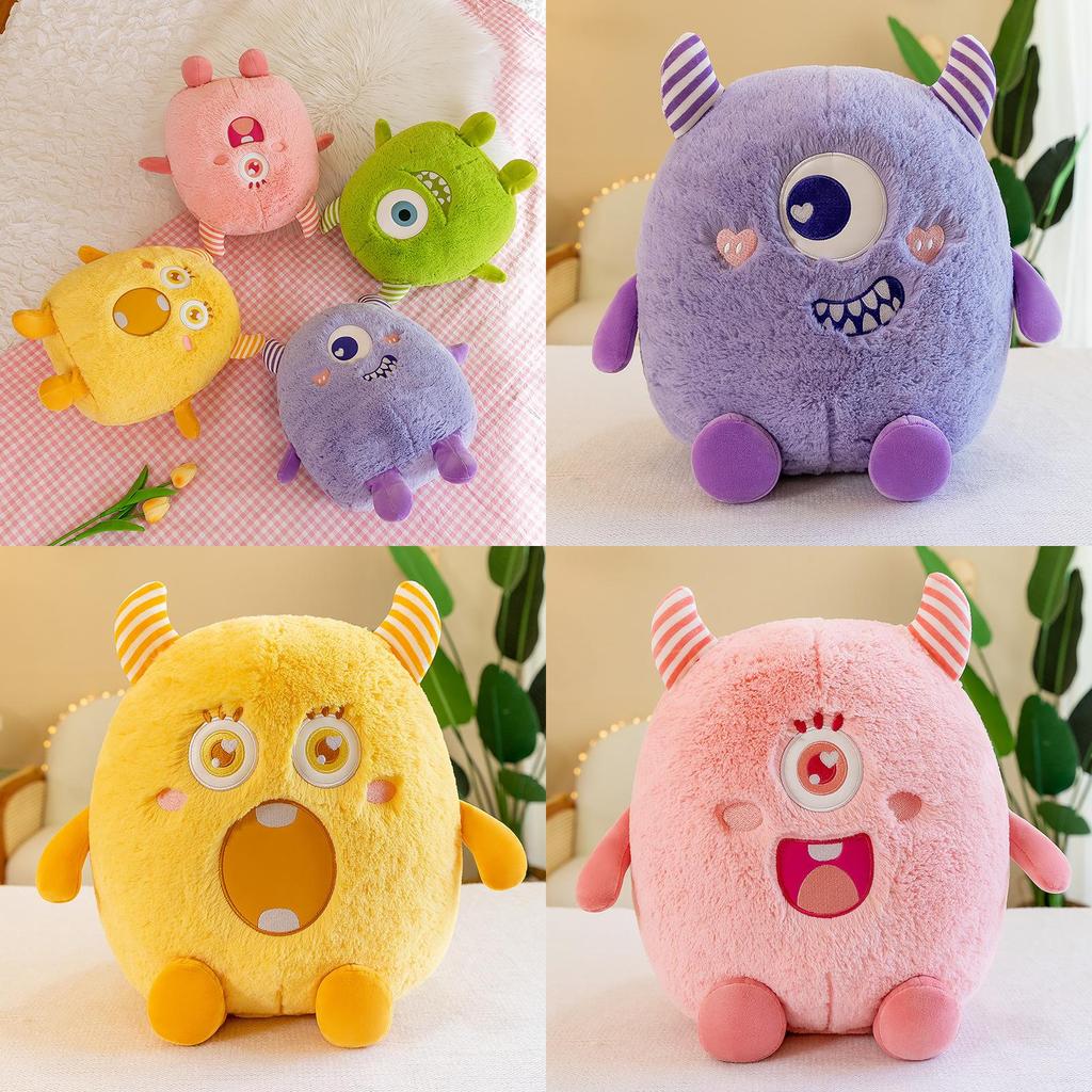 Cute Cartoon Monster Plush Toy Doll Adorable Pet Stuffed Animal Birthday Gift Wholesale
