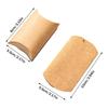 50 uds Caja Almohada de Papel Kraft Negra Blanca Para Joyería Dulces Regalo Recuerdos de Boda Pequeña Empresa Suministros de Embalaje Material bolsos
