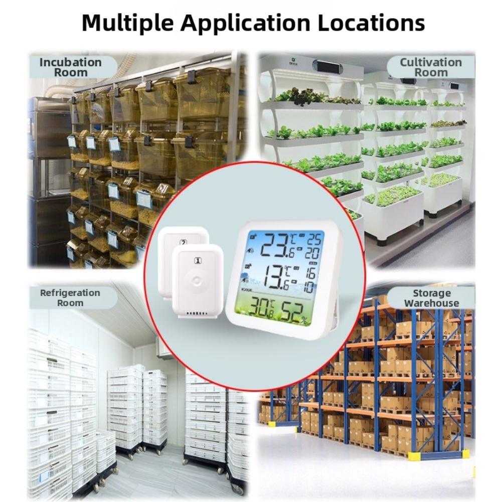 

1PC Home Digital Refrigerator Thermometer With 2 Sensors 11x9.5x5cm High And Low Temperature Reminder Thermometer Accessories China Mainland