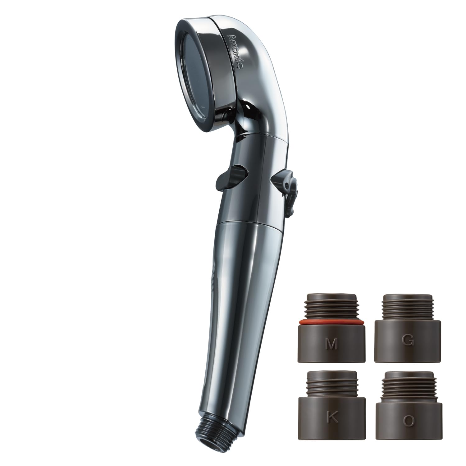 

Aramic Shower Head with Special High Water Adjustable Water and Made in Japan Anti-Stain Coating, Paint, Water-Saving, Pressure, Flow, Shut-Off