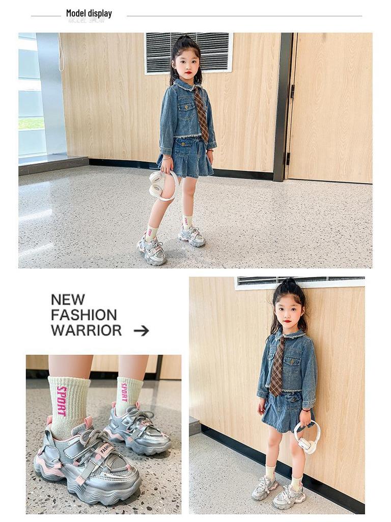 Scarpe Sportive Trendy per Bambini - Traspiranti, Versatili per Ragazzi e Ragazze, Scarpe da Corsa per Primavera e Autunno
