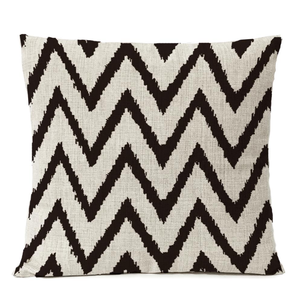 Black Geometric Boho Pillow Cover Bohemia Arrow Cushion Home Decorative Sofa Pillowcase