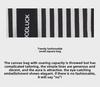 Drezm Korean Crossbody Tote - Small Square Canvas Striped Bag for Women