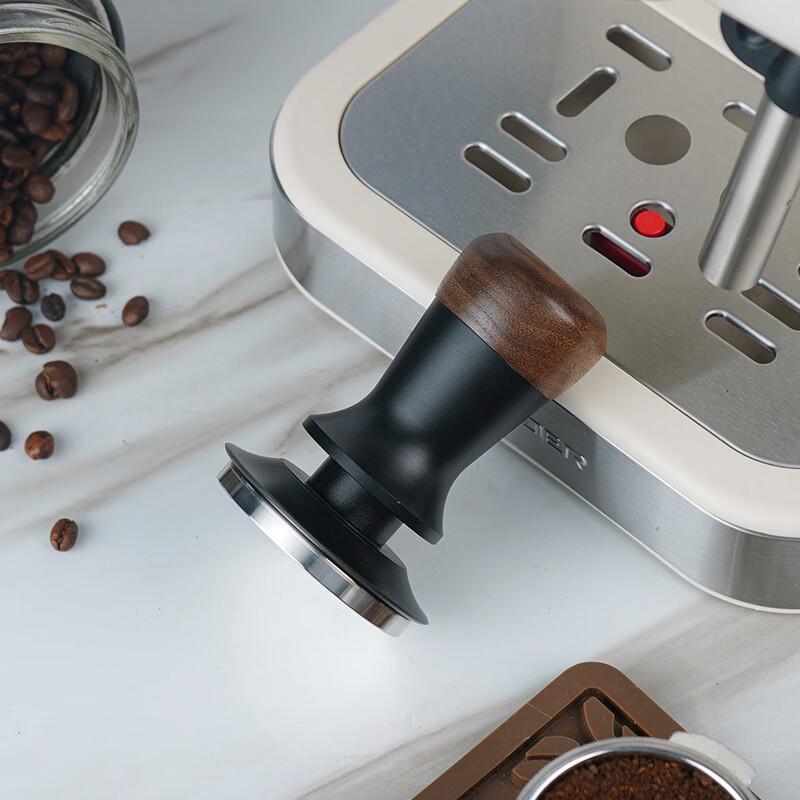 Walnut Wood Spring-Loaded Coffee Tamper