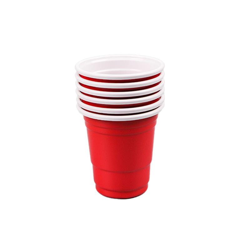 200Pack 2OZ Mini Party Cups Plastic Shot Glasses Red Disposable Cups for Christmas Birthday Wedding Holiday Celebrating Party