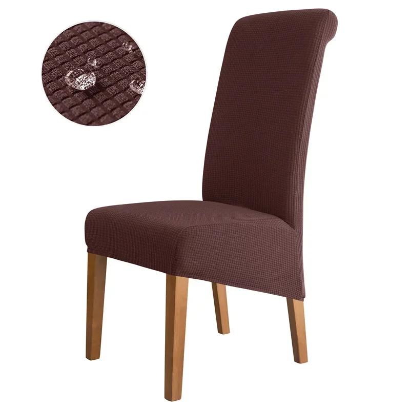 Waterproof Chair Cover Dining Room Stretch Chair Covers for M Large Chair Polar Fleece Seat Slipcovers for Party Wedding Home