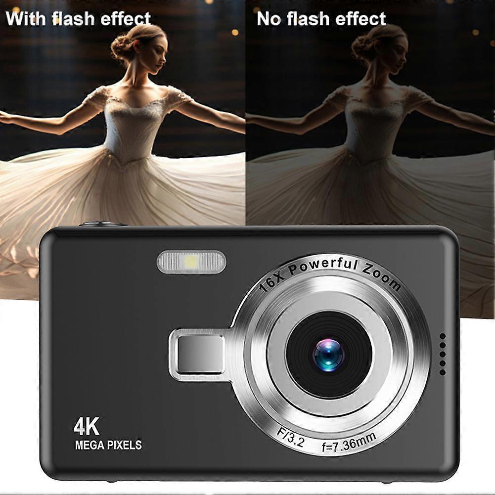 Beginner Friendly 4k Digital Camera 16X Zoom Small Photography Camera Birthday Present