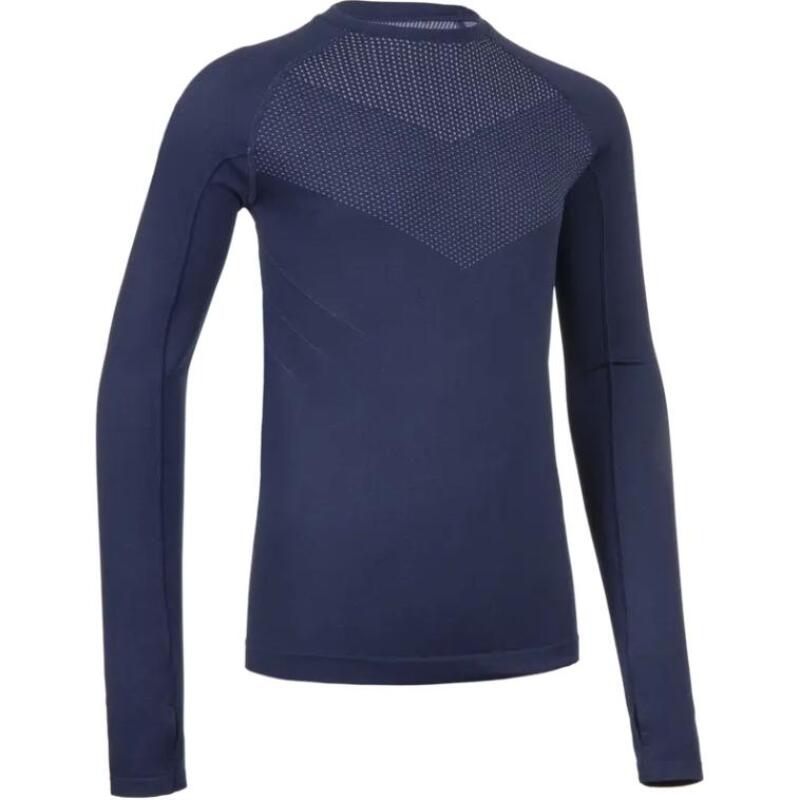 

DECATHLON KIPRUN Приятная к коже, Удобная, Мягкая, Дышащая футболка с длинным рукавом, Темно-синий/Сиреневый, Подростковая 141-150