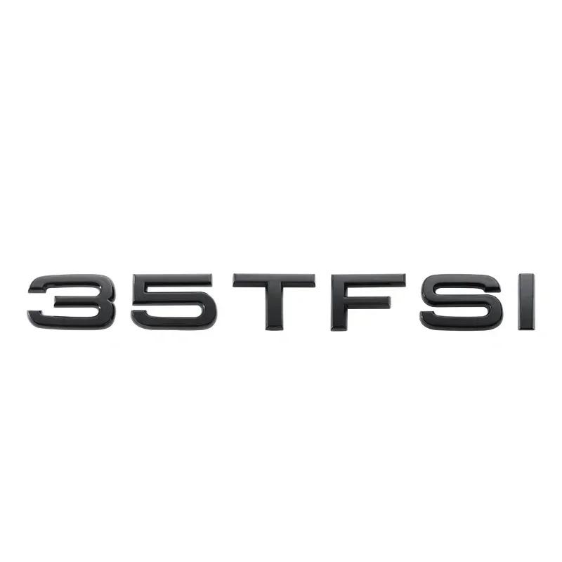 Silver Black Letters 30TFSI 35TFSI 40TFSI 45TFSI 50TFSI 55TFSI 60TFSI Numbers Emblem For new A1 A3 A4 A5 A6 A7 A8 Q2 Q3 Q5 Q7