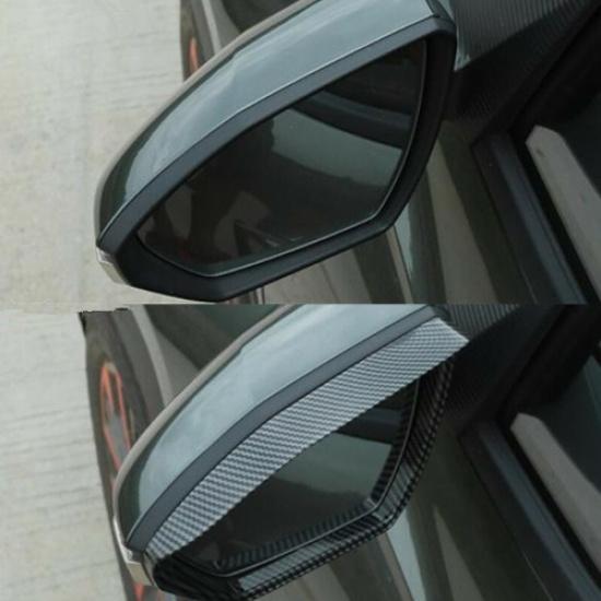 Carbon Fiber 2X Rearview Mirror Rian Eyebrow Cover Trim For Hyundai Tucson 2021+