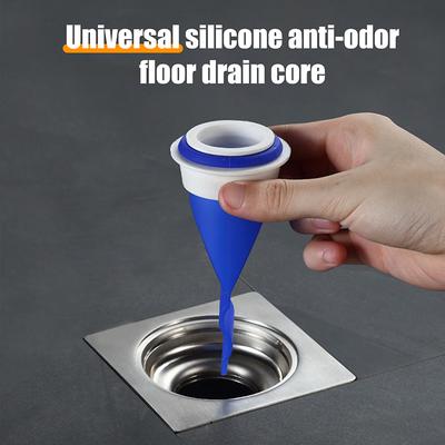 Odor-Proof Silicone Bathroom Drain Core, Bathroom Essential, Universal Round Odor-Proof Cover For Sewers, Insect Prevention