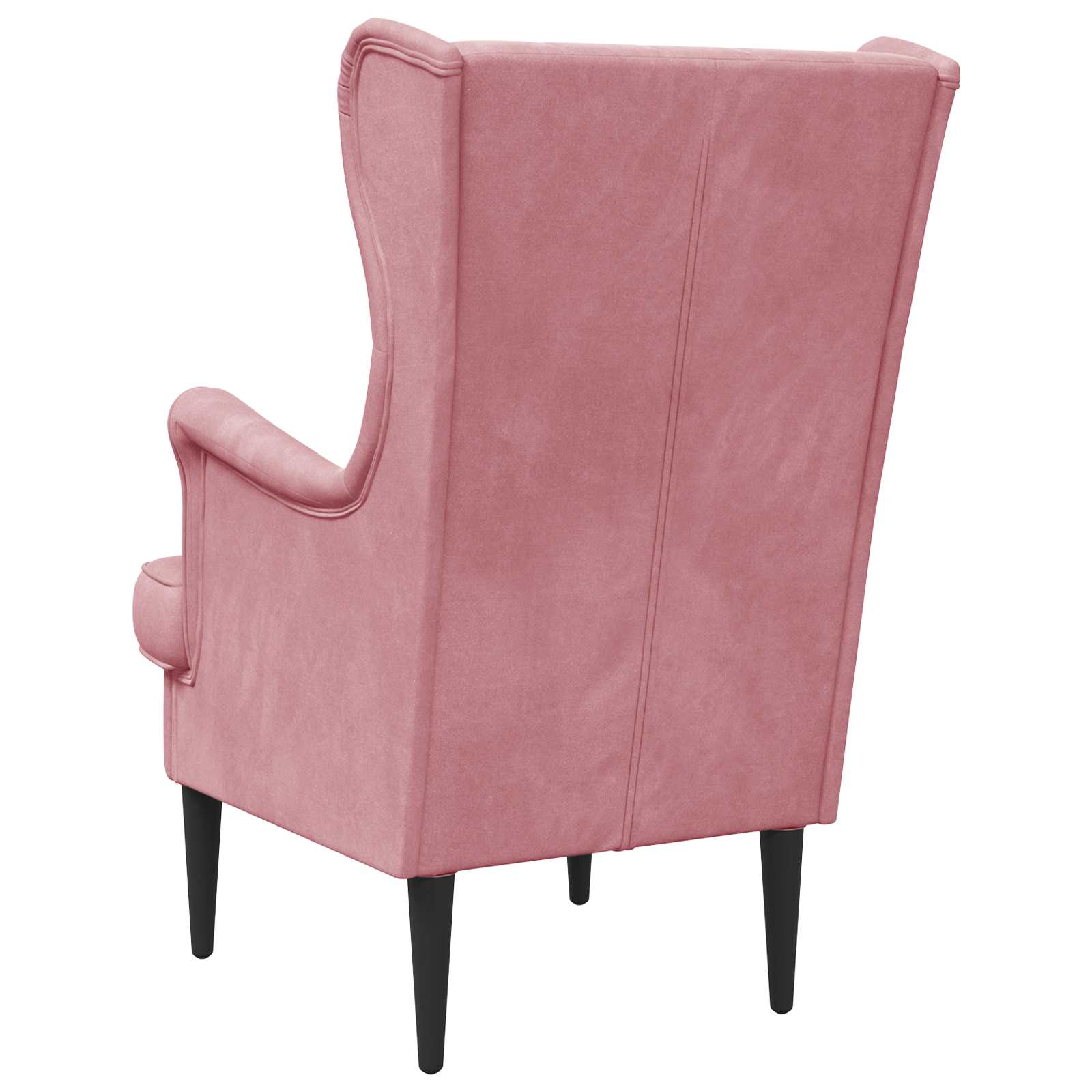 Rosa Samt-Sessel