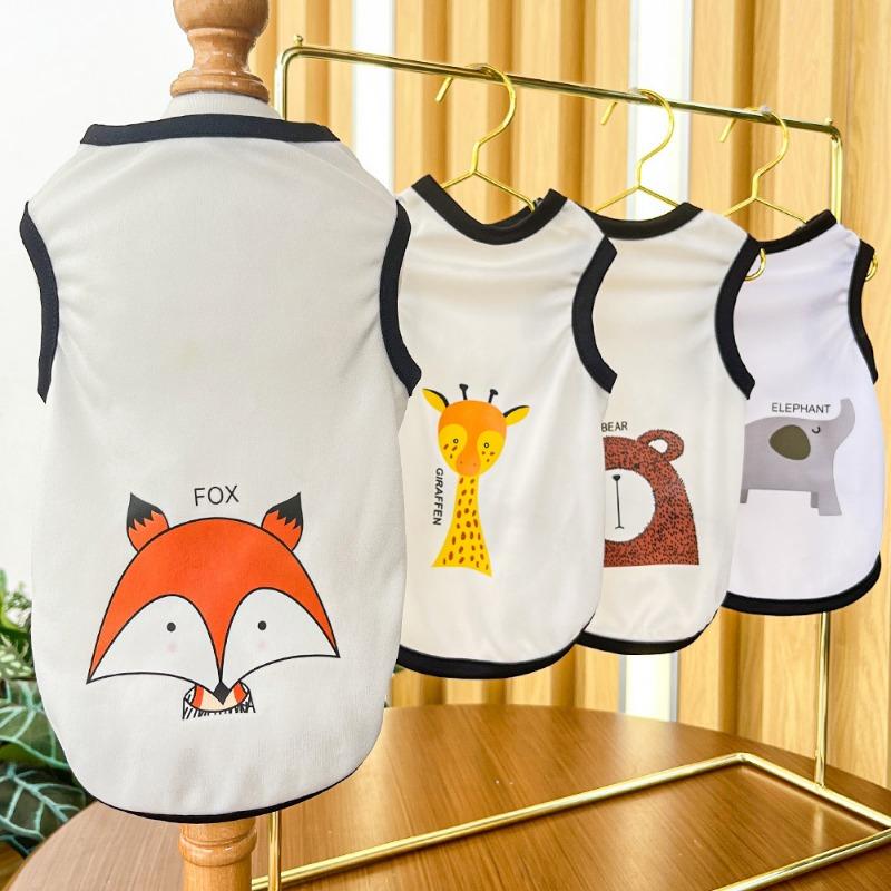 Summer Clothes for Puppies, Dogs and Cats, Thin Designs for Cats, Bichon Frises and Pets,Summer Dog Vests
