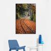 Vertical Board Beautiful Forest Scenery Modern Photo Painting Highway Winding Lines Wall Stickers HD Printing Art Decoration