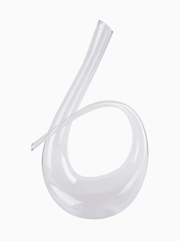 Wine Decanter Lead-free Crystal Glass Wine Decanter Home Bars Champagne Pourer Snail Shaped Decanter Brandy Bottle Container