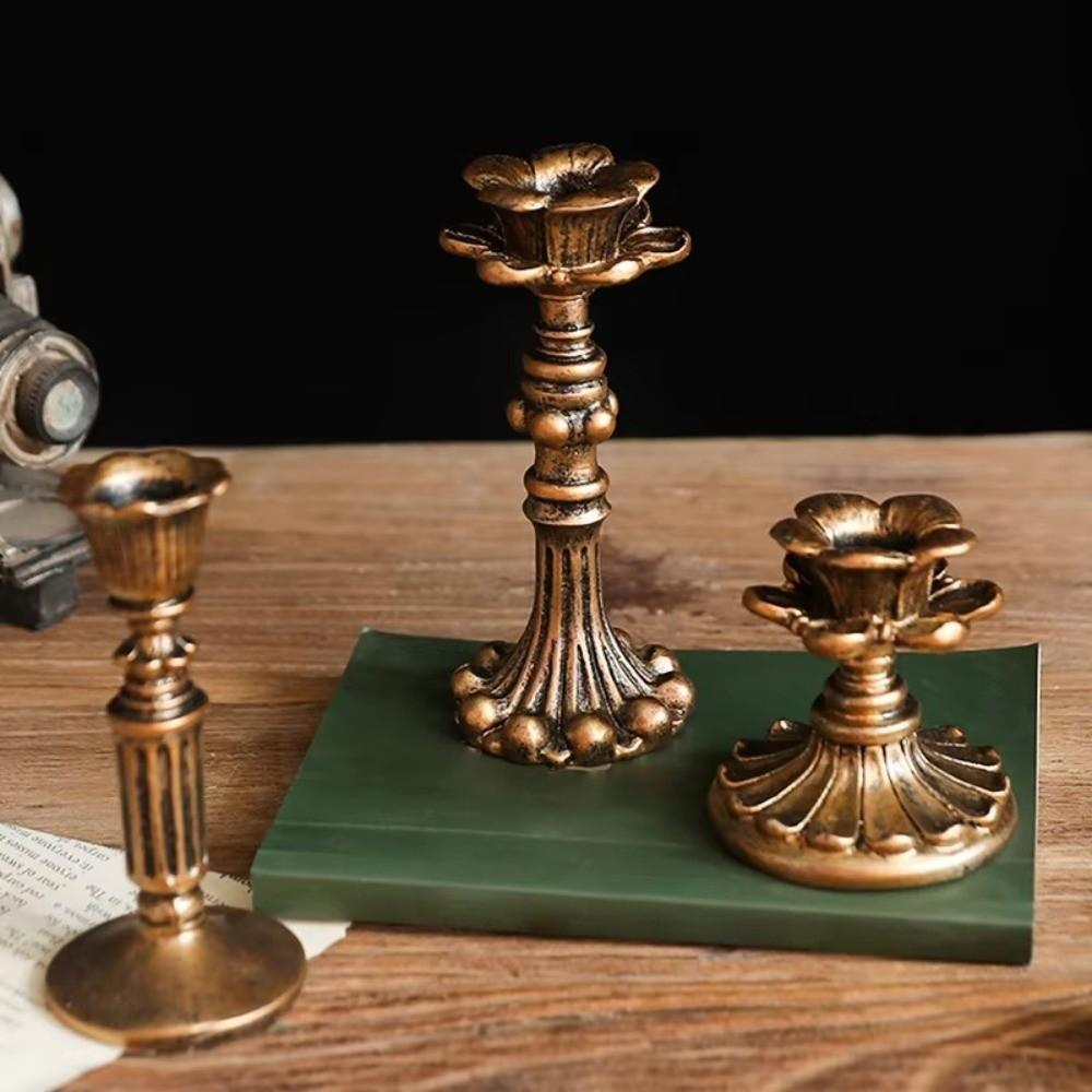 Vintage Classical Candle Holder Candle Stand Tabletop Candle Holders  For Wedding Party