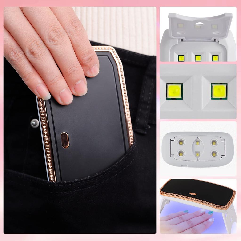 Biutee Poly Nail Gel Set with LED 8 Nail Gel for Nail Extensions Light, Colors,