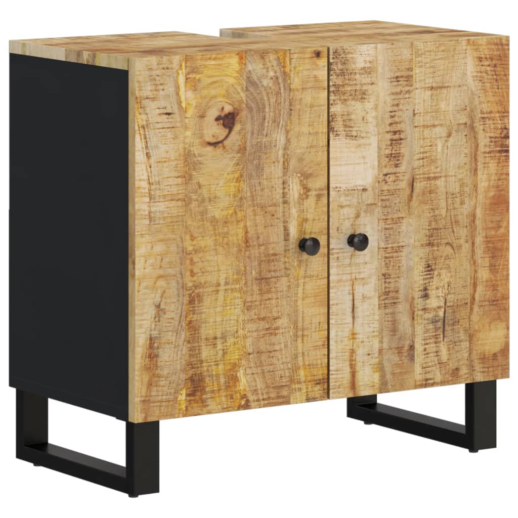 Vidaxl Mobile Lavabo, 62X33X58 Cm, Mango E Materiale a Base di Legno