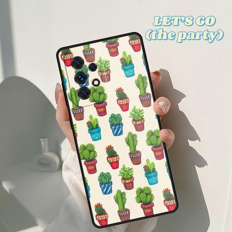Cactus Plants Succulents phone case For Samsung Galaxy A42 A31 A40 A51 A71 A32 A80 A91 A52 A72 A20e A21S A50 A70 A11 A12 Cover