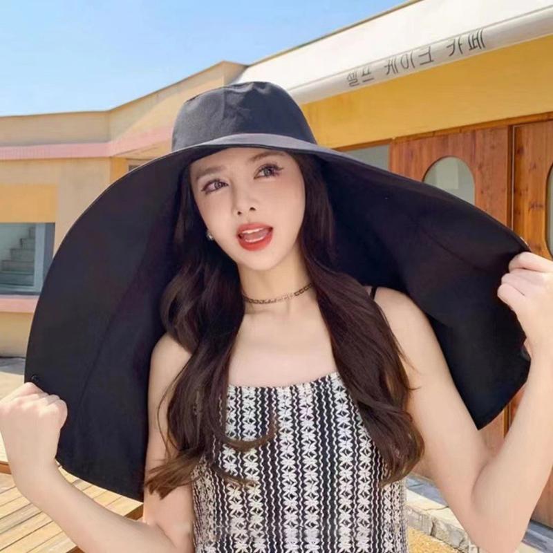 Large Shawl Sun Protection Hat For Women'S Beach Hat, All Inclusive Sun Protection Hat